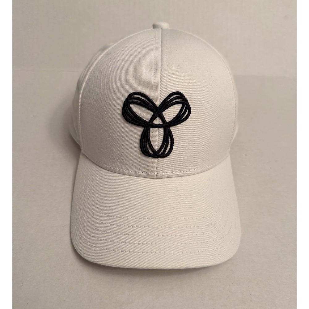 TNA Aritzia Classic Logo Baseball Cap White Black Logo Adjustable Women's Hat